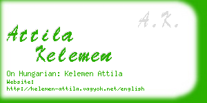 attila kelemen business card